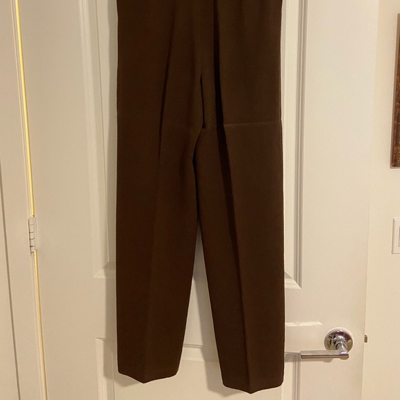 St. John by Marie Gray Brown Sweater Suit Pants - Picture 3 of 4